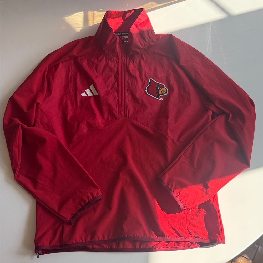 Adidas x Louisville Cardinals Quarter-Zip windbreaker Pullover